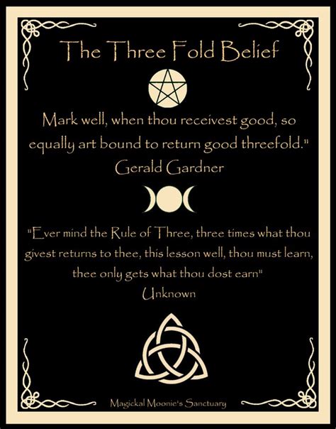 Threefold Rule in Wiccan Practice
